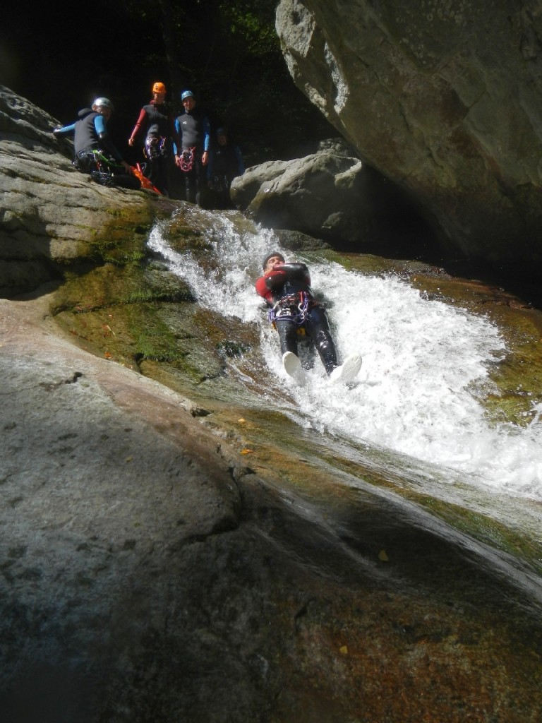 Canyoning à Caprie, piémont italien, sportif, à partir de 14 ans