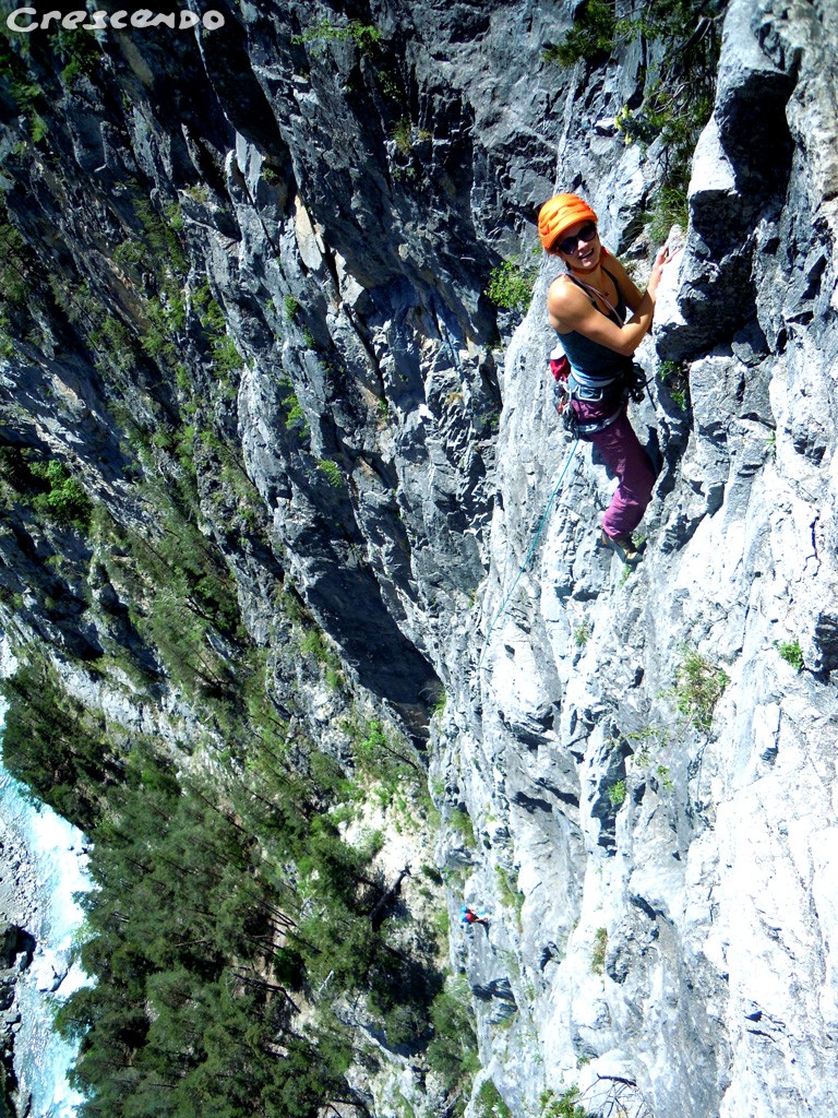 Stage escalade grandes voies Queyras calcaire grande voie