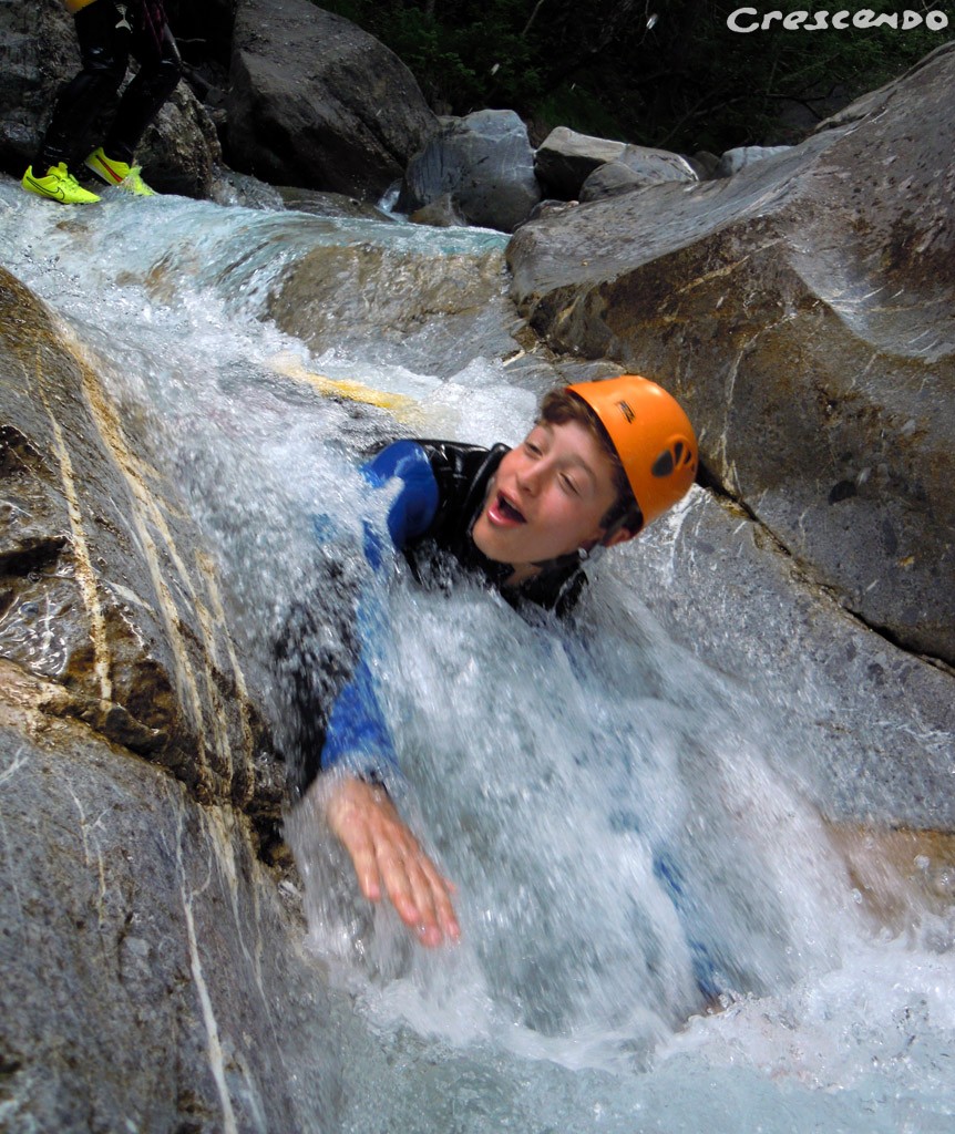 canyoning du fournel activités découverte dans le 05 sur une demi-journée Fournel Canyon enfant