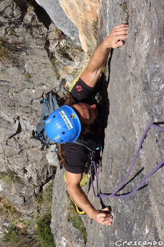 paroi des Lys calcaire