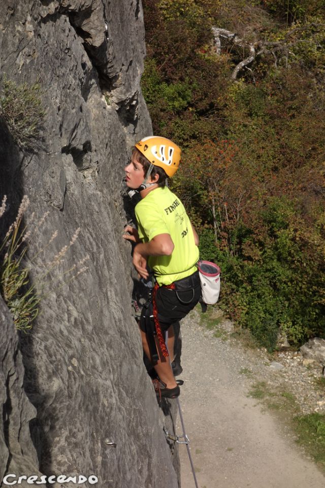 CAF d'Embrun - stages d'escalade pour les jeunes grimpeurs