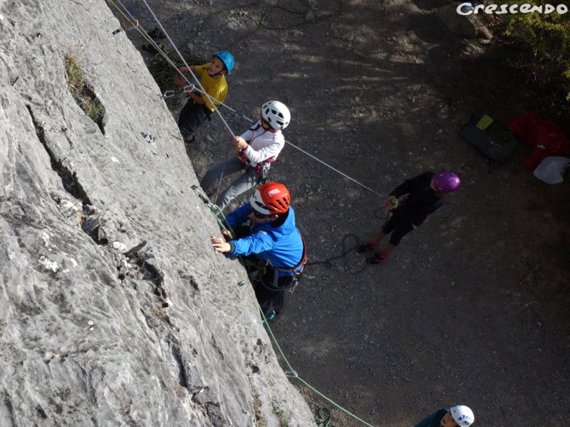 CAF d'Embrun - cours d'escalade pour les jeunes