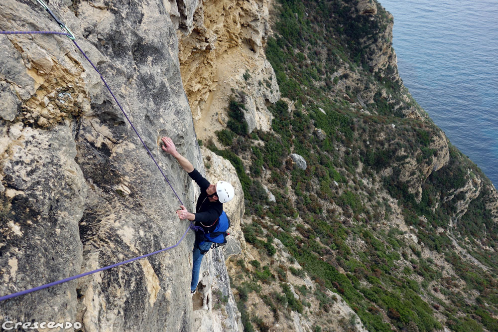 Cap Canaille - Grazie Amici - moniteur escalade calanques