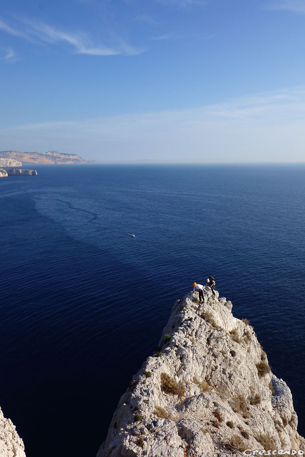 Stage escalade dans les calanques, découvrez l'escalade au Bec de Sormiou