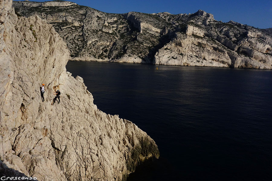 Bec de Sormiou - Sortie initiation escalade avec un guide au sein du parc des Calanques