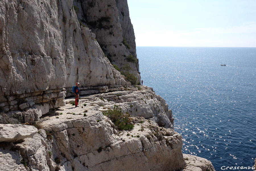 Escalade Calanques - Castelvieil face sud-ouest