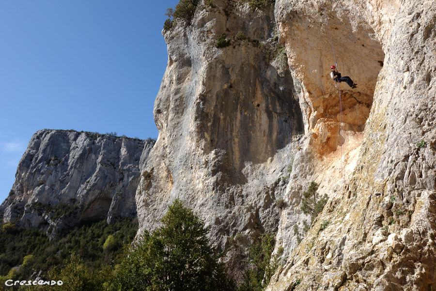 Verdon Suisse - Grandes voies escalade avec un encadrement personnalisé