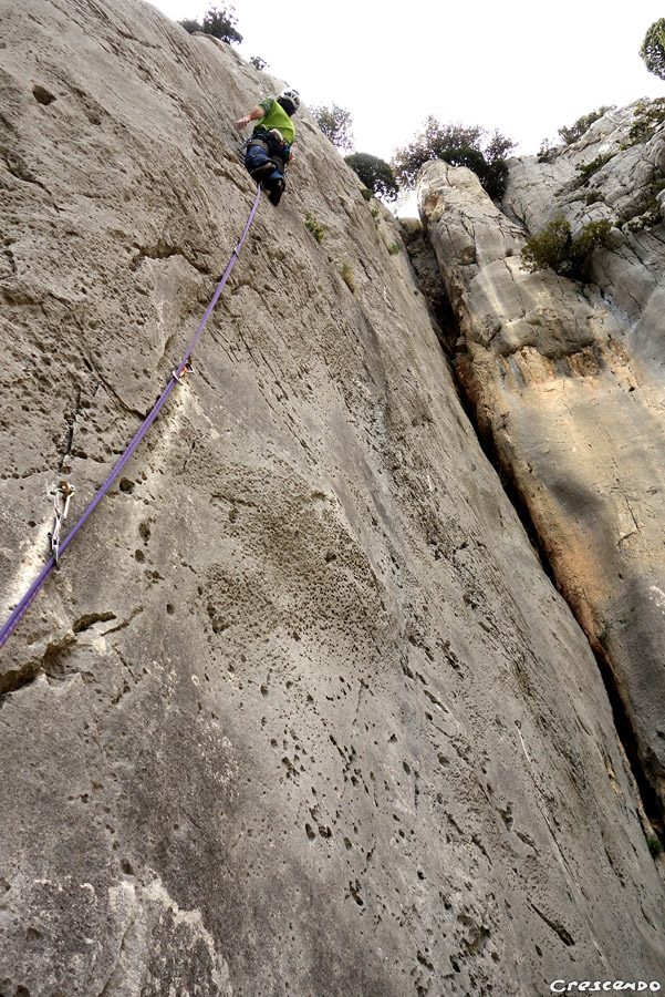 Grande voie perfectionnement - stage d'escalade avec moniteur