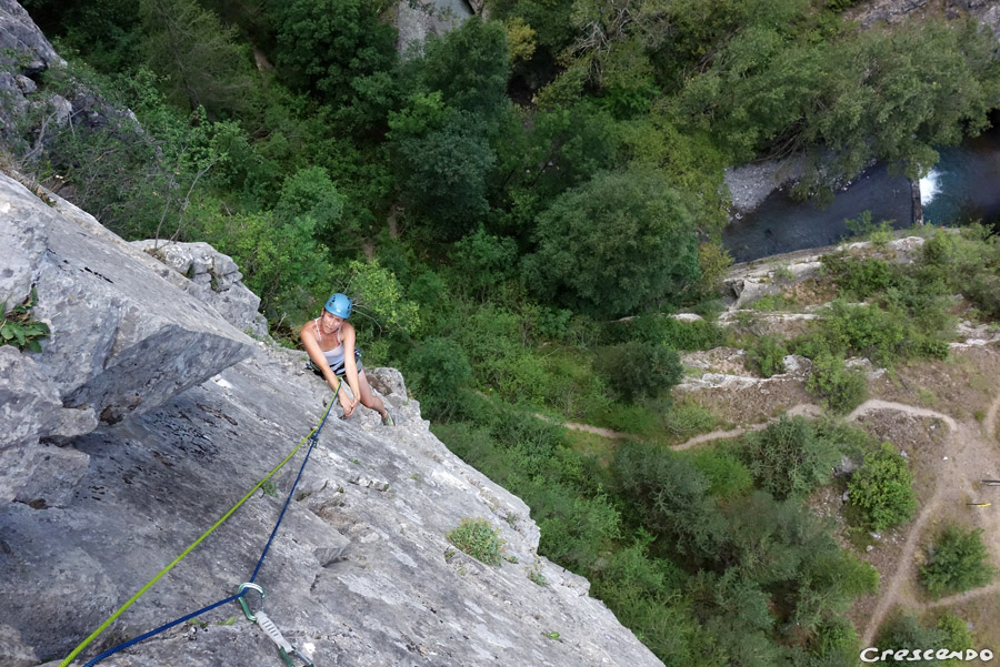 Byaisse, gorge, escalade