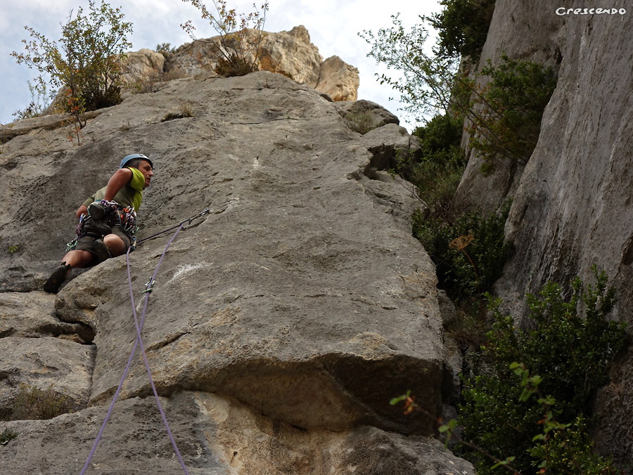 guide d'escalade, grande voie en Provence