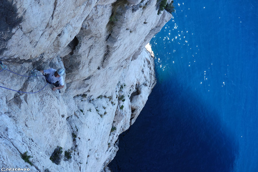 Calanques, escalade, moniteur d'escalade