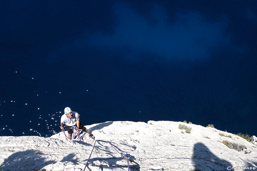 escalade Calanques, week-end Calanques, grande voie découverte