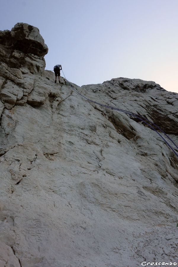 Calanques, rappel, escalade