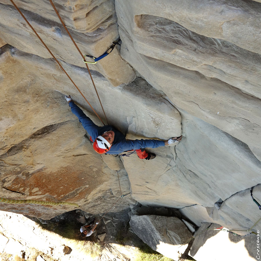 escalade, moniteur, fissure, initiation au trad
