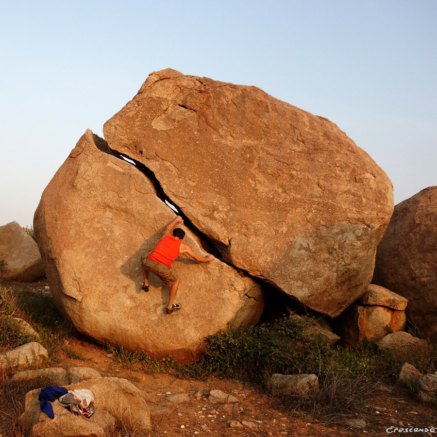 egg boulder, escalade en Inde, voyage escalade