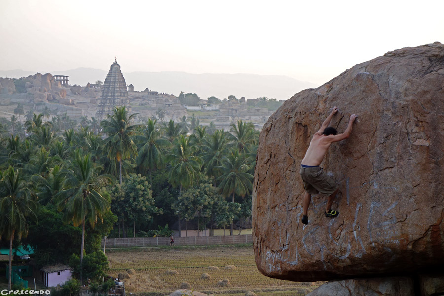 bloc en Inde, Hampi à bloc, escalade en Inde