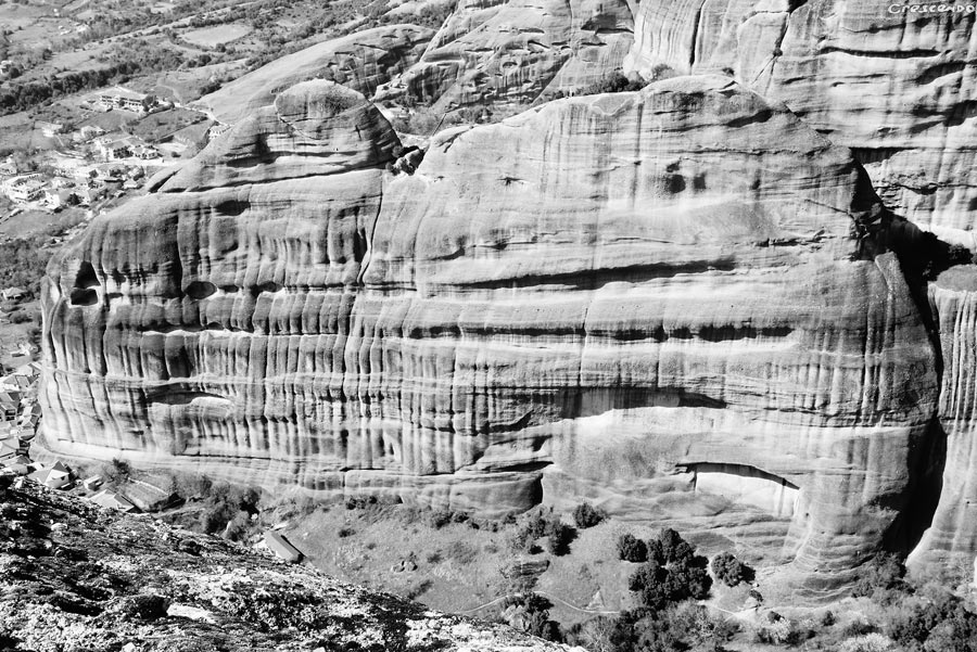 Météores escalade, grimpe en grande voie