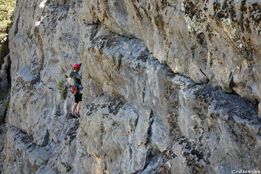 Hautes Alpes escalade, grande voie 05, grande voie escalade