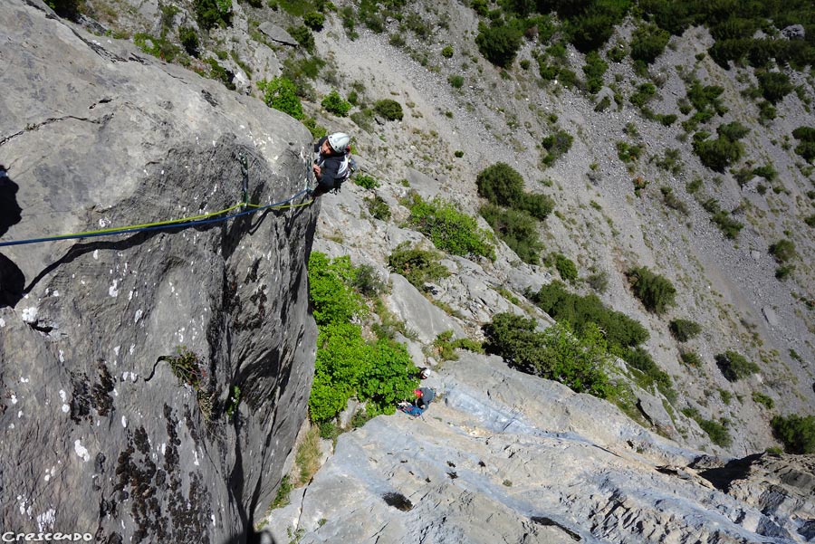 escalade grande voie, Aiguille du Chas, Chas de l'Aiguille