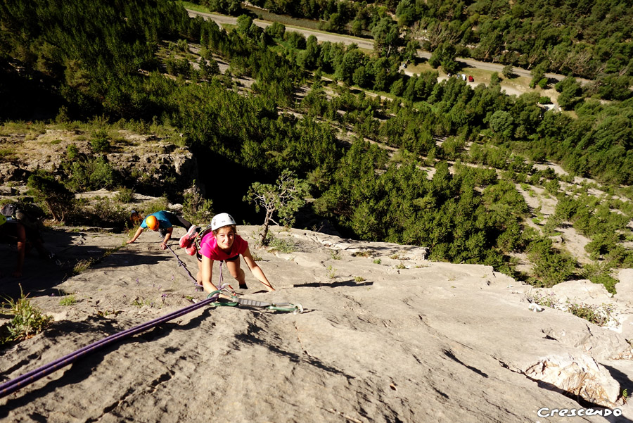 initiation grande voie, initation escalade
