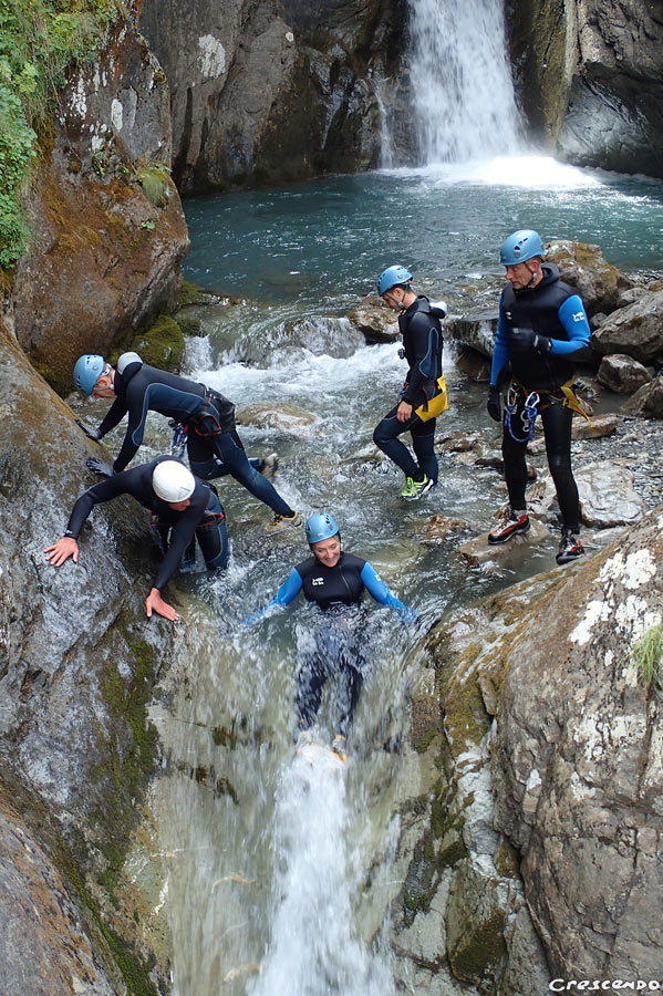 Canyoning, canyon Hautes-Alpes, guide canyon, canyon sportif briançon