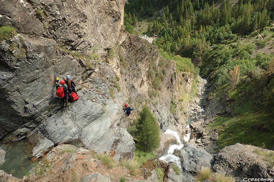 canyoning cascade, compétences canyon, guide canyon