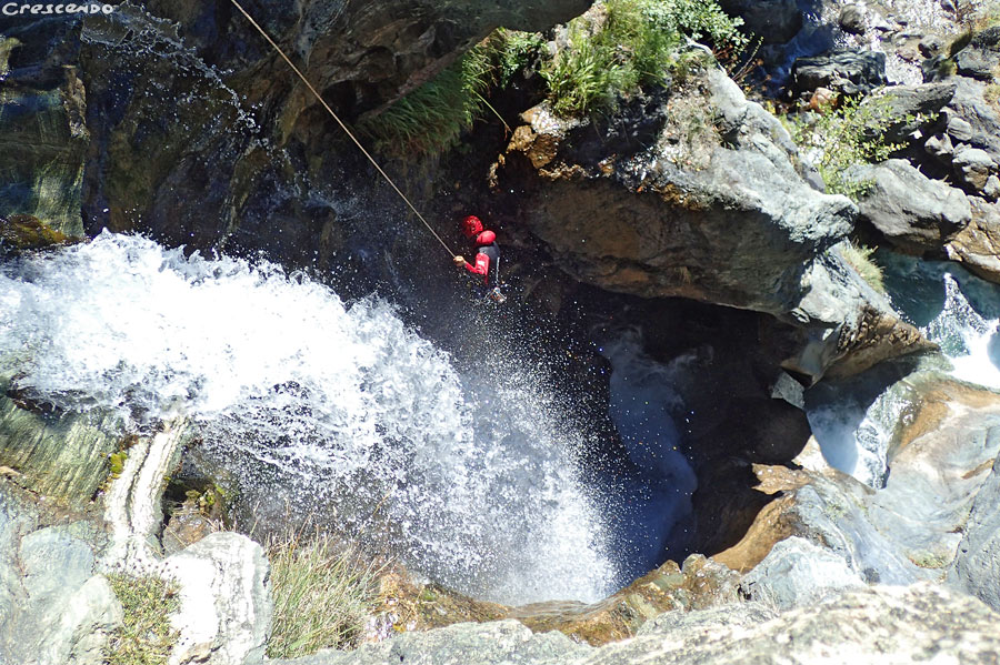 canyoning 05, canyonig pelvoux, stage progression canyon
