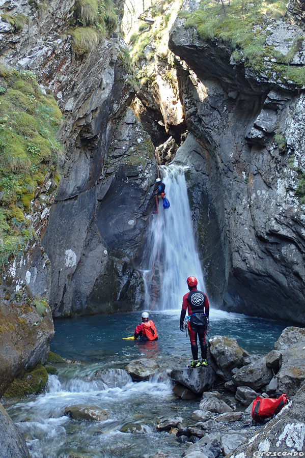 canyoning stage, stage canyon, cours de canyoning
