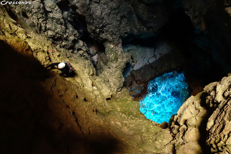 Aven des Calanques, stage escalade grande voie