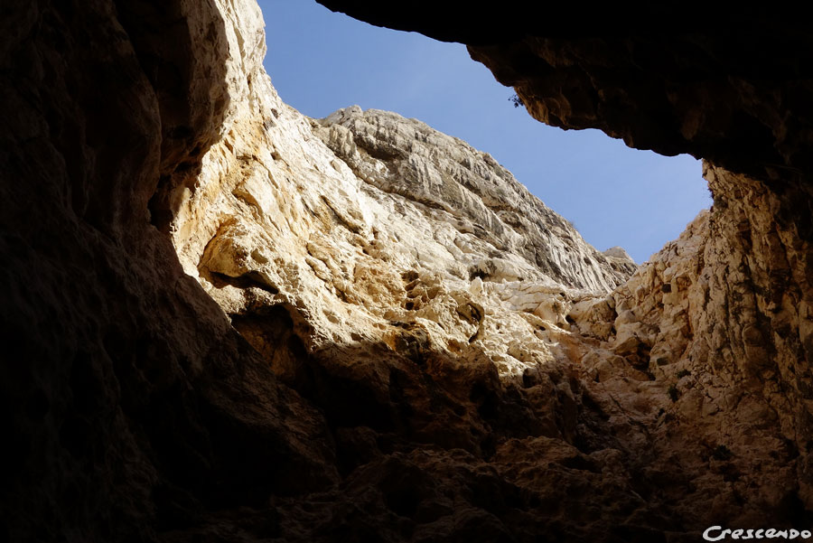Aven du Cancéou, escalade au Cancéou, sortie escalade Calanques