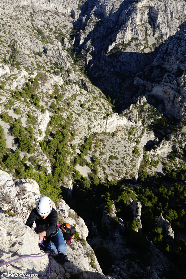 escalade au Malvallon, mistral et escalade