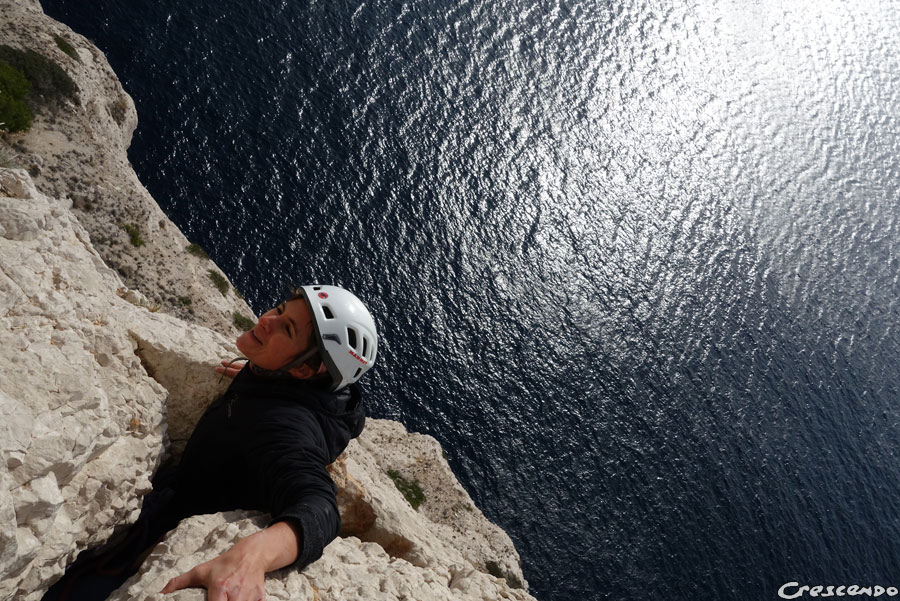 moniteur d'escalade calanques, escalade Marseille