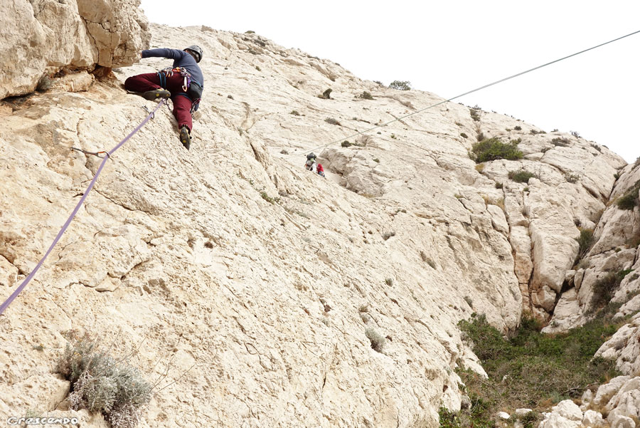 grande voie initiation, séjour escalade initiation