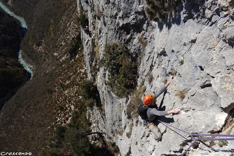 grande voie Verdon, moniteur escalade séjour, séjour grande voie Verdon