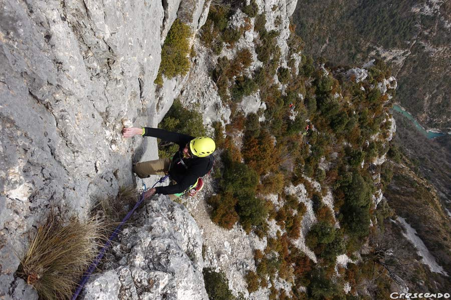 Verdon forever, perfectionnement grande voie, guide Verdon