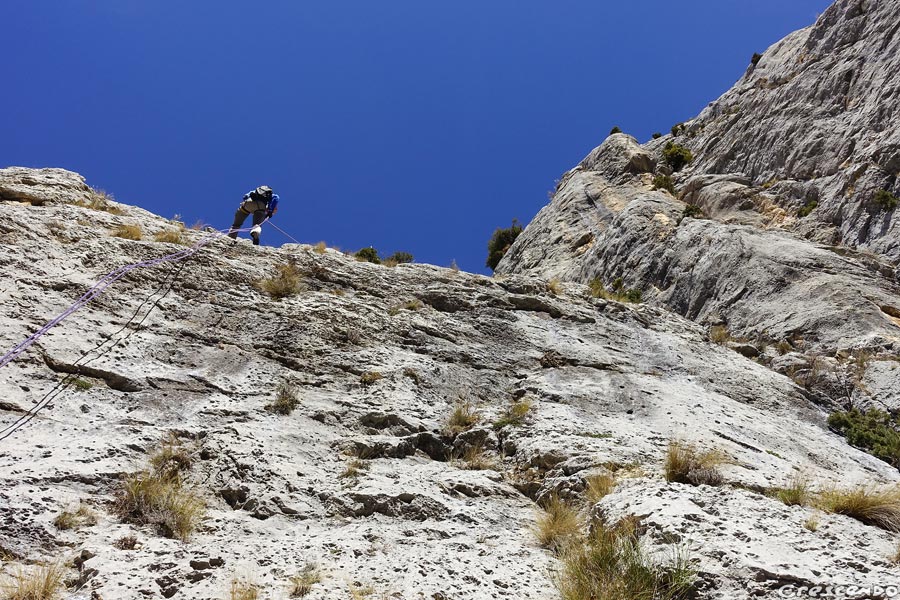 Grimper dans le Verdon