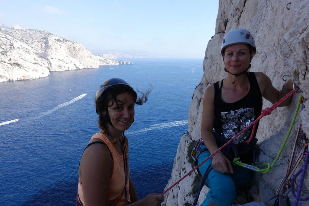 Grimpe Calanques, apprentissage escalade