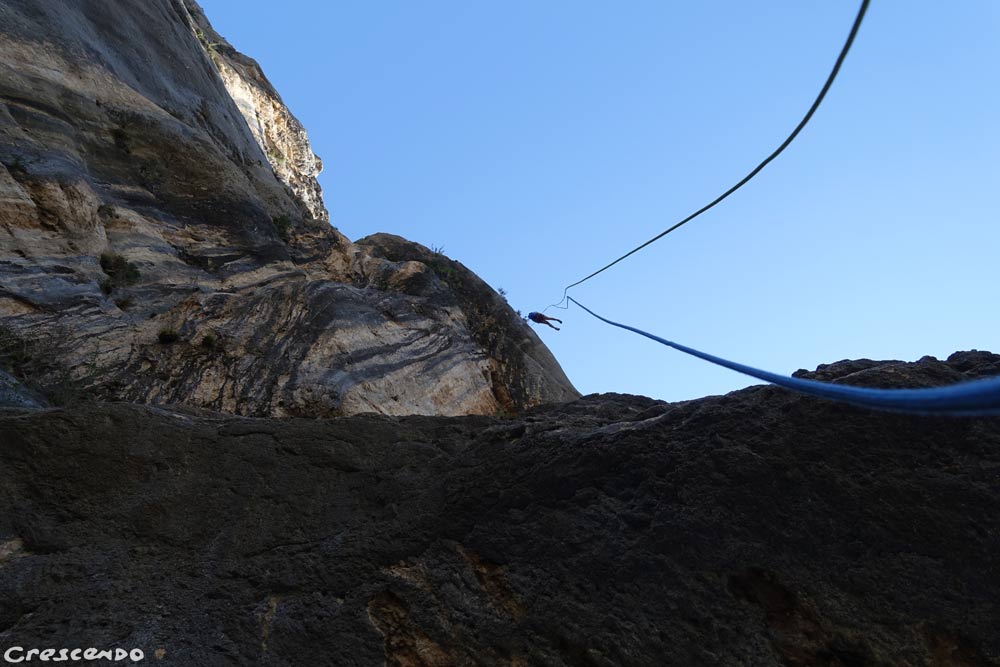 Rappel escalade, grimper dans le Verdon