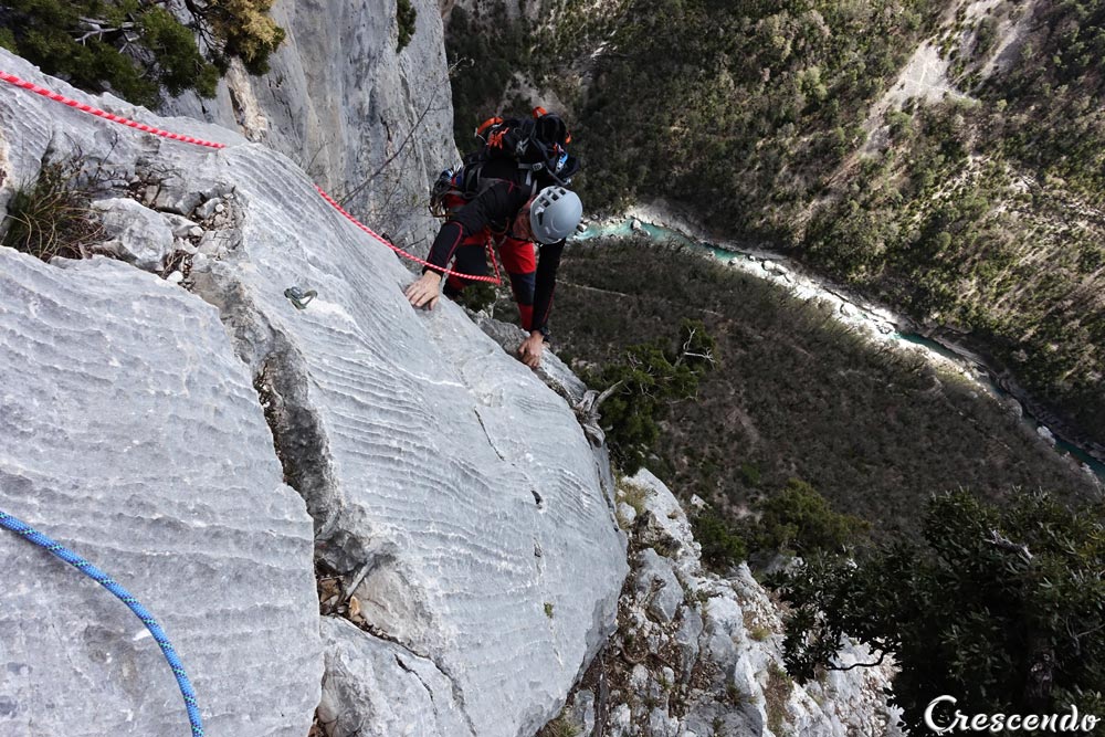 Verdon escalade, moniteur escalade Verdon
