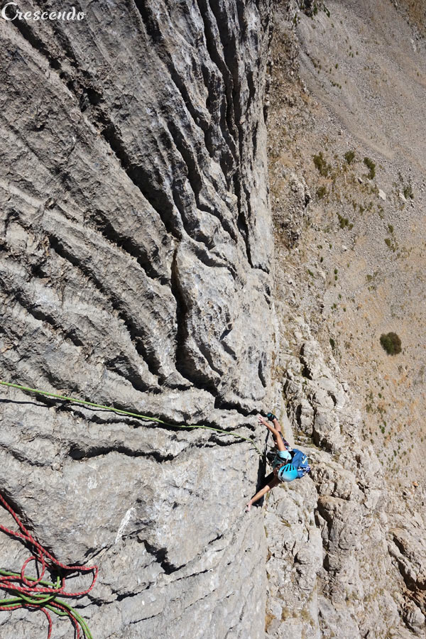 calcaire, cannelures