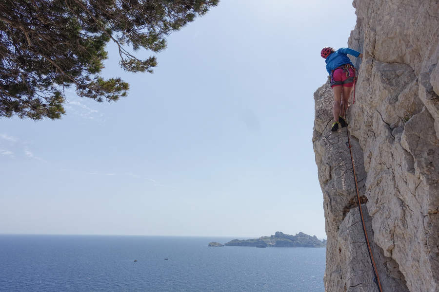 grimper dans les Calanques, formation escalade