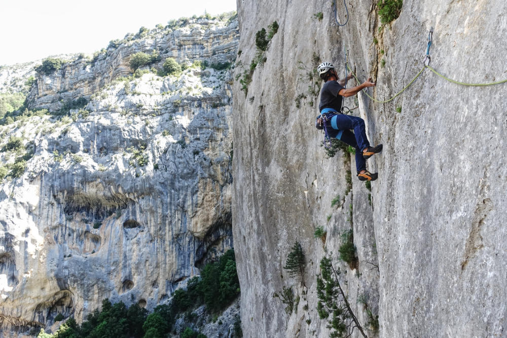 escalade au Verdon, moniteur escalade Verdon