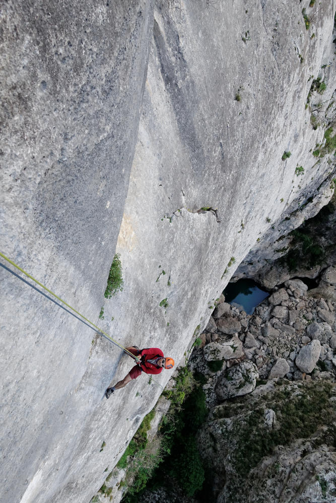 grande voie, séjour escalade Imbut