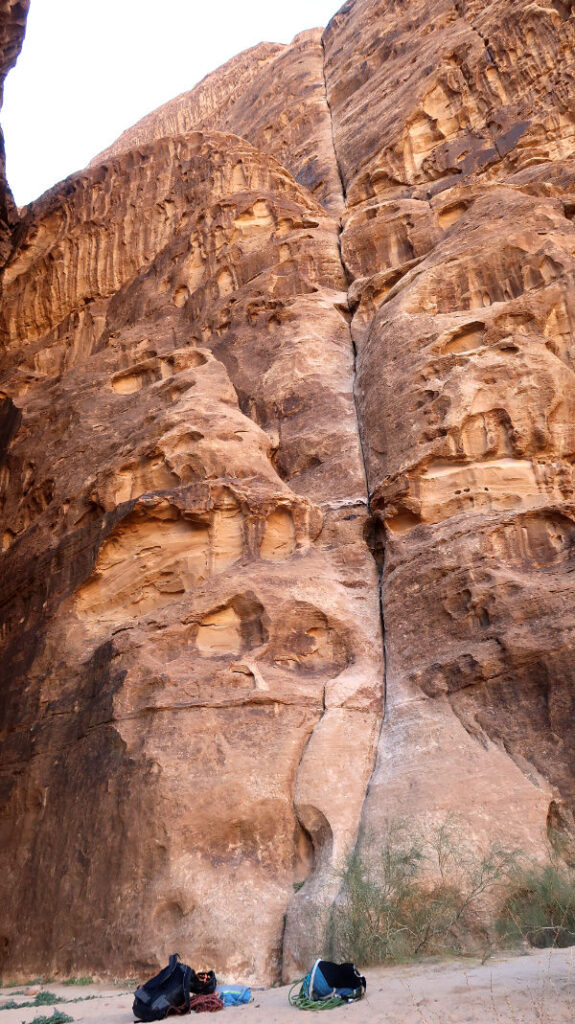 grimper au wadi Rum, voyage escalade