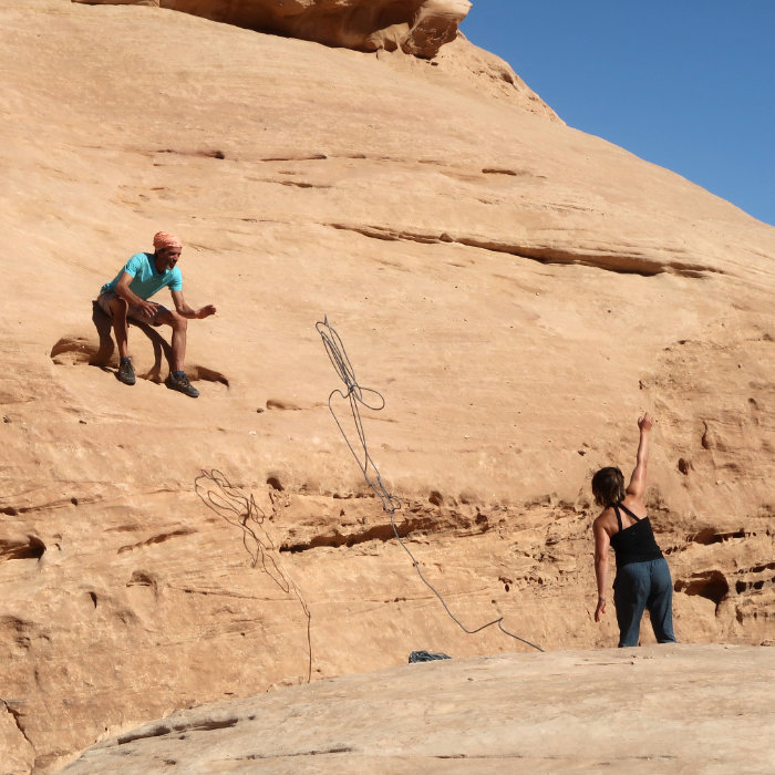 Jordanie escalade, voyage Wadi Rum, grimper au Wadi Rum
