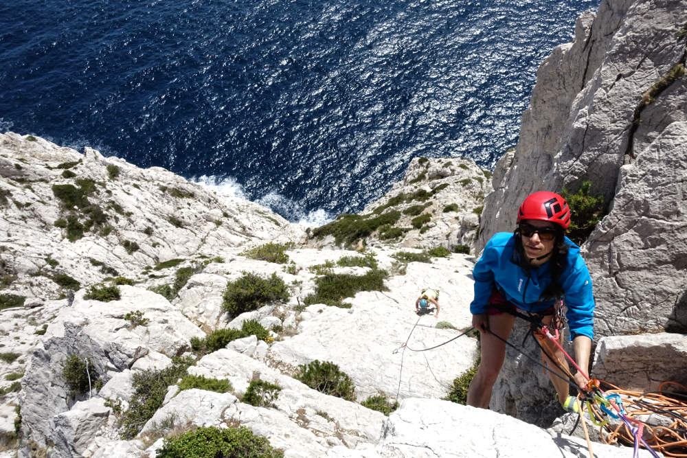 stage escalade hiver, grande voie en hiver