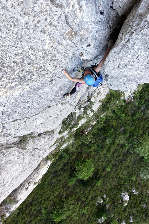 cheminée d'escalade à la Dérobée