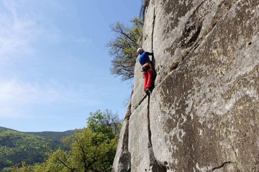 escalade trad, stage d'escalade